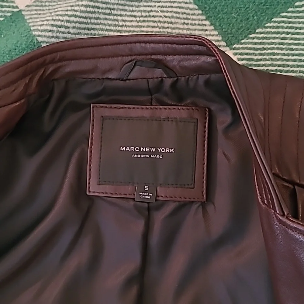 Leather moto jacket NWOT - Picture 4 of 11